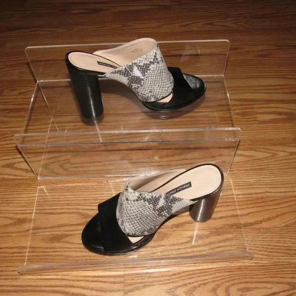FRENCH CONNECTION Ursie Peep Toe Heels Sandals 8.5 - Picture 1 of 5